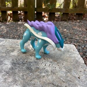 Suicune Pokemon Sofubi Soft Vinyl Figure Tomy 2000 Toy Japan A05 4.2" Vintage